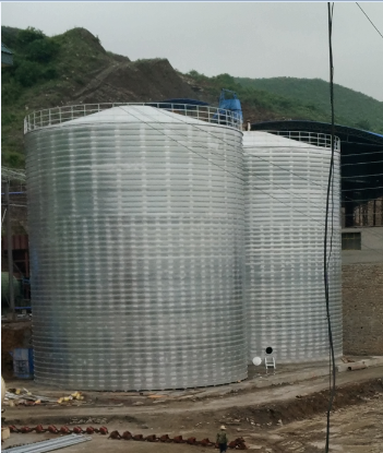 龙州粮食钢板仓的安装全过程不用热焊接